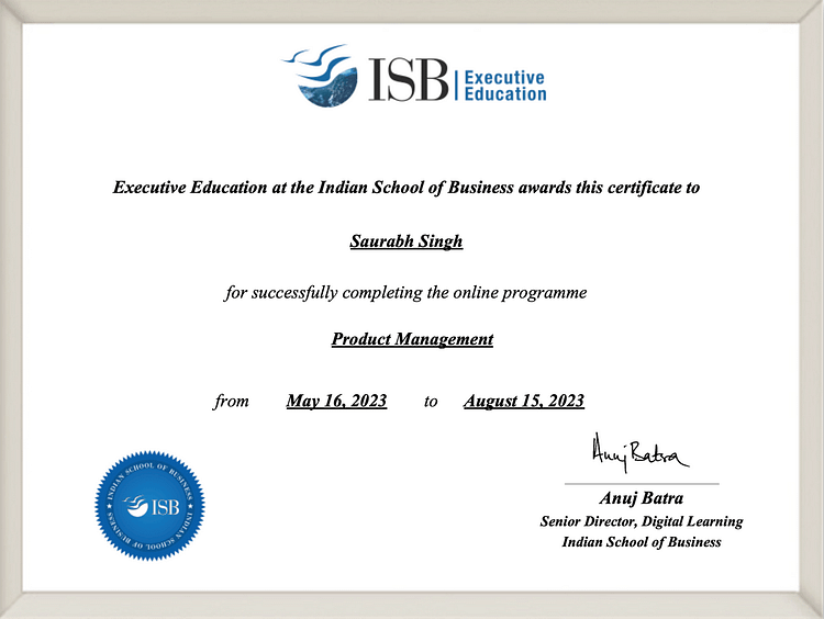 ISB-Product-Management-Certificate-Saurabh-Singh